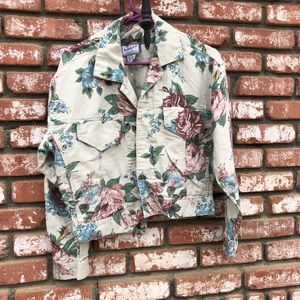 Vintage Floral denim jacket